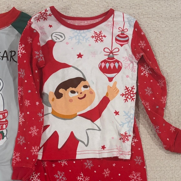 Mini Bear and Elf Kids Pajama Set - Picture 2 of 9